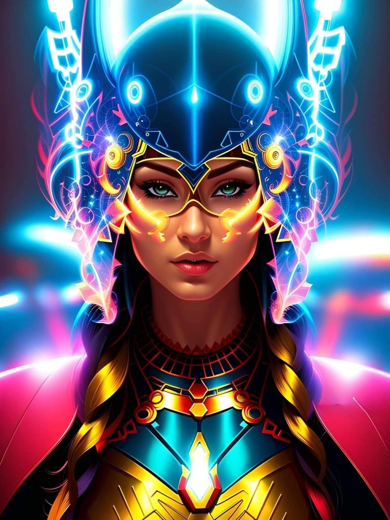 AI-generated Futuristic Empress